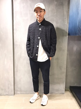 「NIKE SPORTSWEAR（ナイキスポーツウェアー）のアイテム（キャップ）」を使った、Jeed S. さん（メンズ・180cm）の夏コーディネート