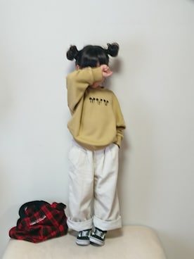 「アイテム（グラス/マグカップ/タンブラー）」を使った、hinacoccoさん（キッズ・100cm）の冬コーディネート