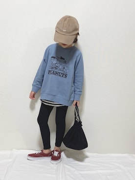 「アイテム（カトラリー）」を使った、hinacoccoさん（キッズ・110cm）の秋コーディネート