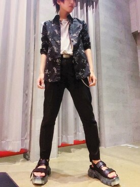 「CELINE（セリーヌ）のアイテム（シャツ/ブラウス）」を使った、Neroさん（メンズ・170cm）の夏コーディネート