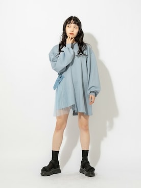 「RASVOA（ラスボア）のアイテム（ワンピース/ドレス）」を使った、RASVOA STAFFさん（レディース・164cm）の冬コーディネート
