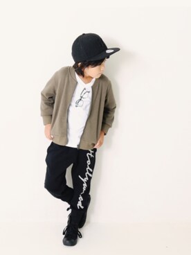 「アイテム（ジャケット/アウター）」を使った、devirockさん（キッズ・110cm）の秋コーディネート