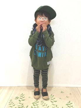 「アイテム（パンプス）」を使った、S♡K♡K♡さん（キッズ・110cm）の冬コーディネート
