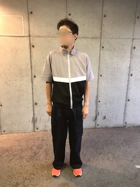 「CIAOPANIC（チャオパニック）のアイテム（ジャージ、グレー系）」を使った、d.dさん（メンズ・176cm）の夏コーディネート