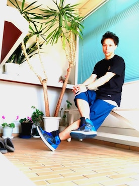 「NIKE SPORTSWEAR（ナイキスポーツウェアー）のアイテム（トップス）」を使った、  SHIGETOさん（メンズ・177cm）の夏コーディネート