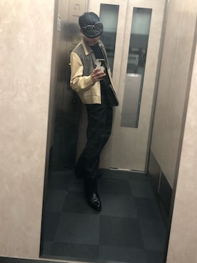 「アイテム（スラックス）」を使った、ちょさん（メンズ・175cm）の春コーディネート