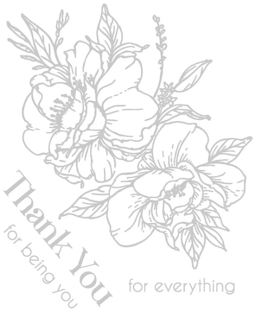LDRS Creative - Billowing Blooms Impress-ion Press + Foil Plates - 8465