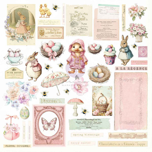 Prima - Ephemera 94/Pkg Sunshine & Bunnies - Frank Garcia Sweet Spring - 982140