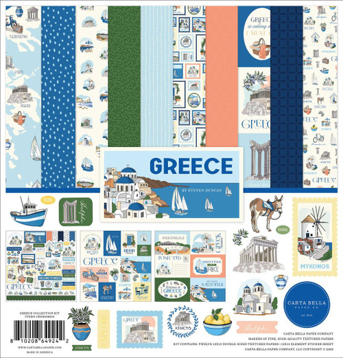 Carta Bella - Collection Kit 12"X12" - Greece