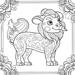 Chinese Dierentekens Kleurplaat 14340-11275