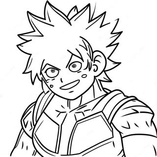 Bakugo Páginas Para Colorear