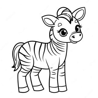 Şirin Bebek Zebra Boyama Sayfası 371 294