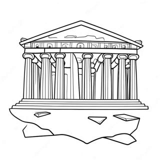 Oud Parthenon Kleurplaat 54364 43011