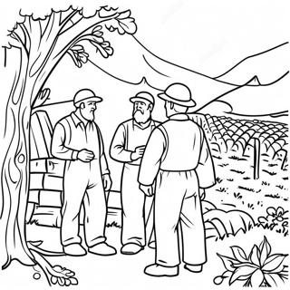 Parable of the Workers in the Vineyard Coloring Page 70964 56181