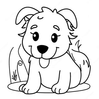 Oynak Collie Yavru Köpeği Boyama Sayfası 71595-56695