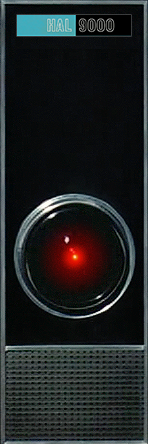 HAL's nameplate in 2001: A Space Odyssey