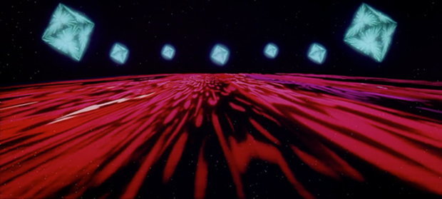 Flashing octahedra from 2001: A Space Odyssey