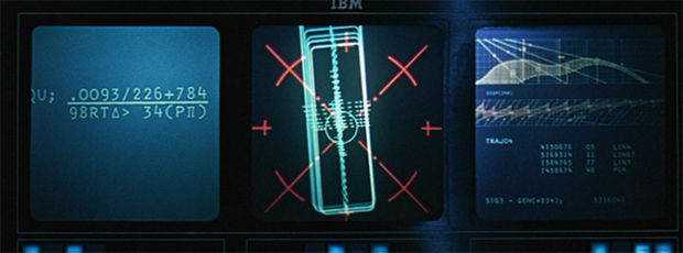 Docking-control display from 2001: A Space Odyssey
