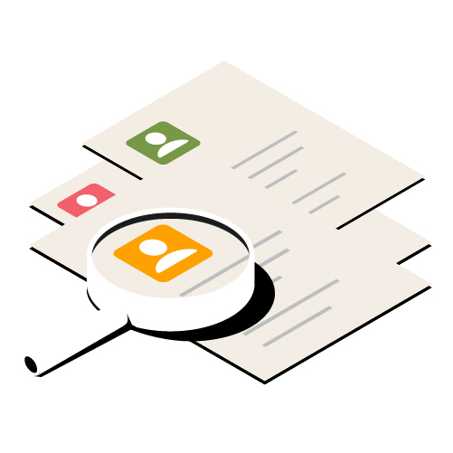 Un hombre sentado en un escritorio con su computadora portátil mientras colabora con su equipo de RR. HH. en Slack.