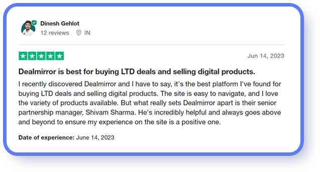 Customer testimonial