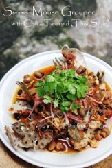 Thai style steamed fish mouse grouper steamed with chilli tamarind mushrooms black bean humpback grouper recipe