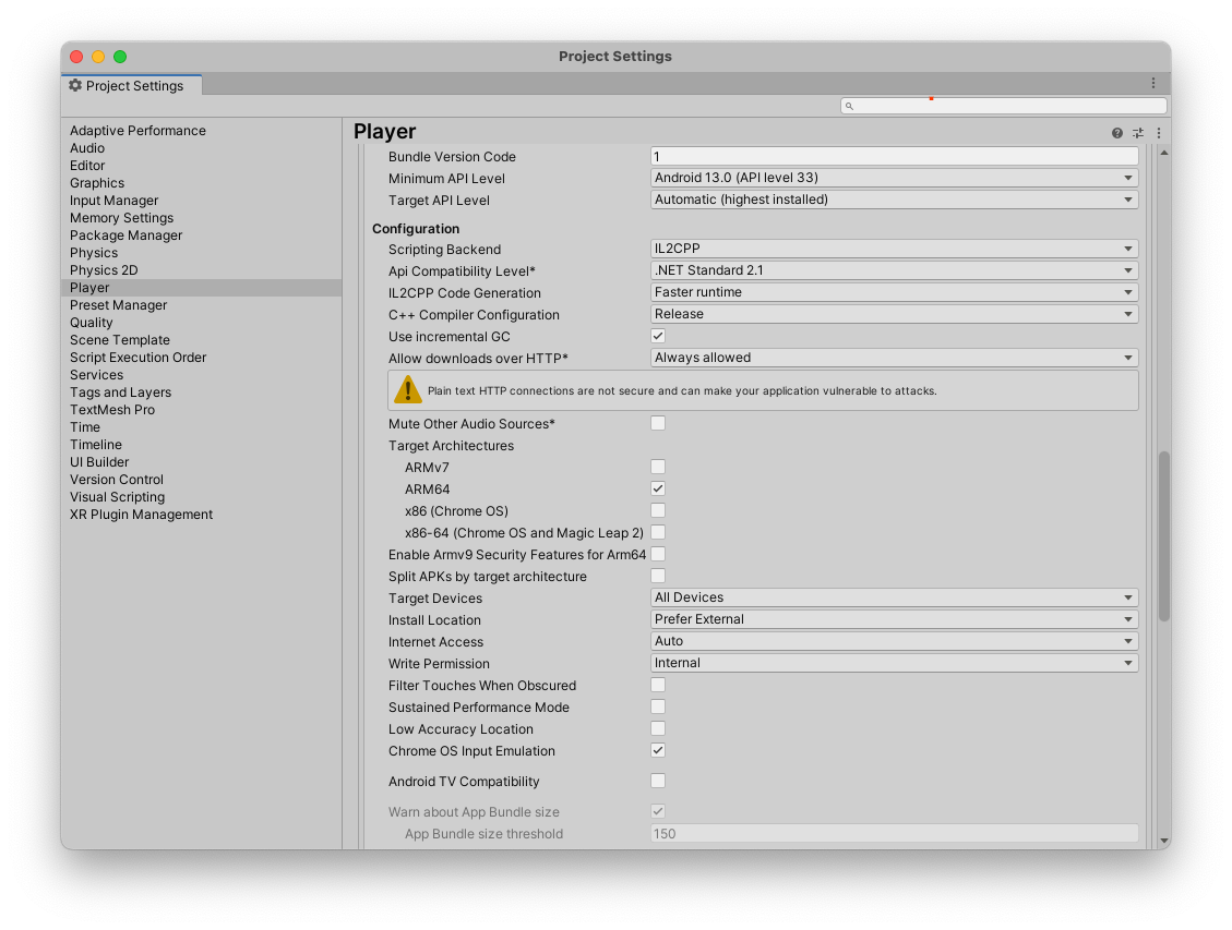 การตั้งค่าเพลเยอร์ในโปรเจ็กต์ Unity