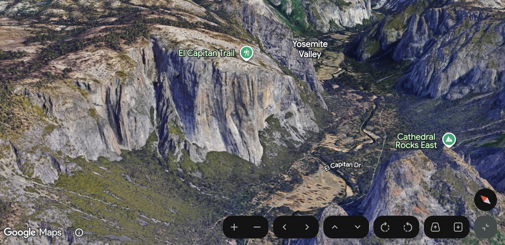 Image of map with controls present