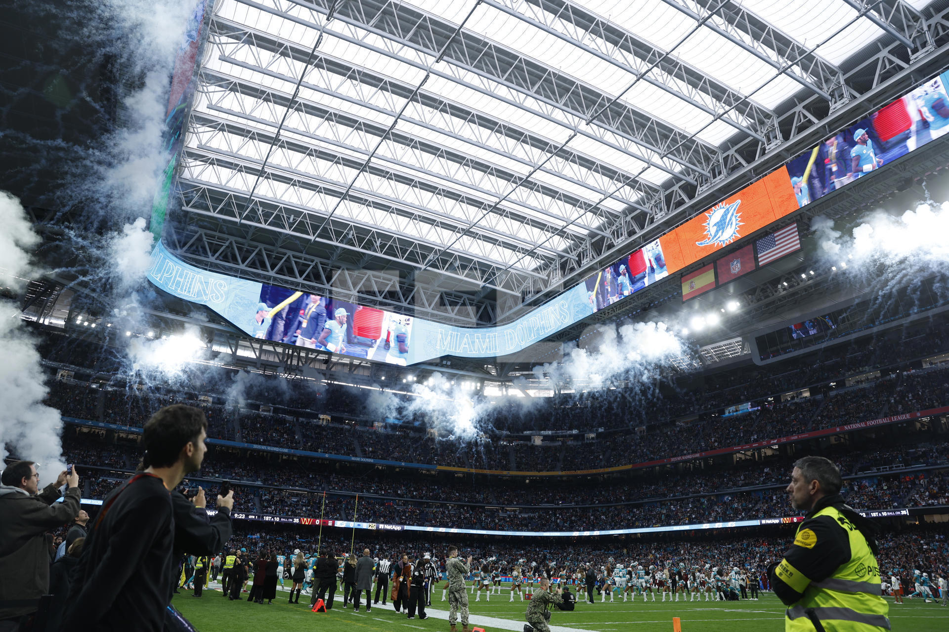 El partido de la NFL en el Bernab�u.