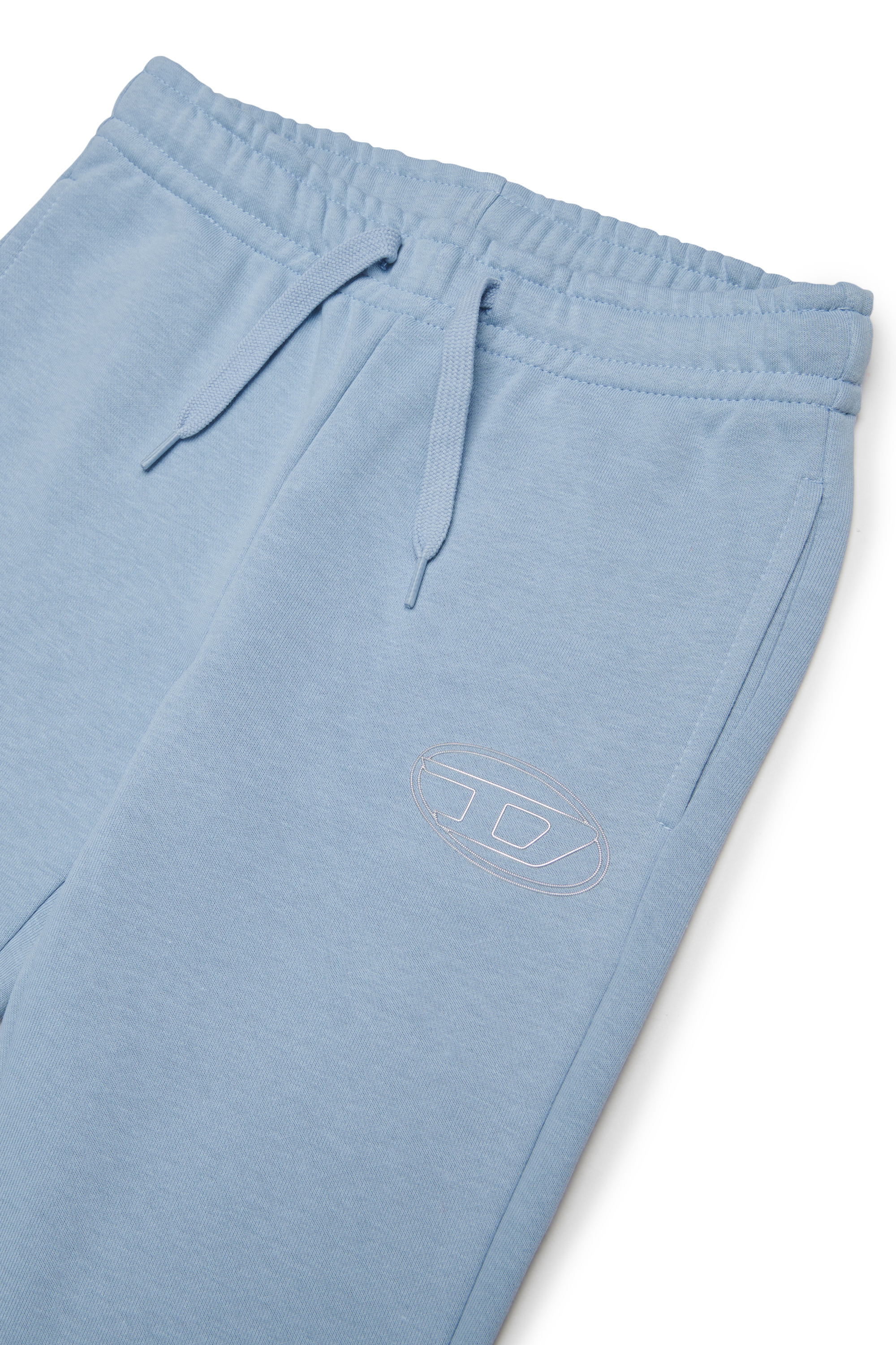 Diesel - PALBIRT, Woman's Flared sweatpants with Oval D logo in Light Blue - 3