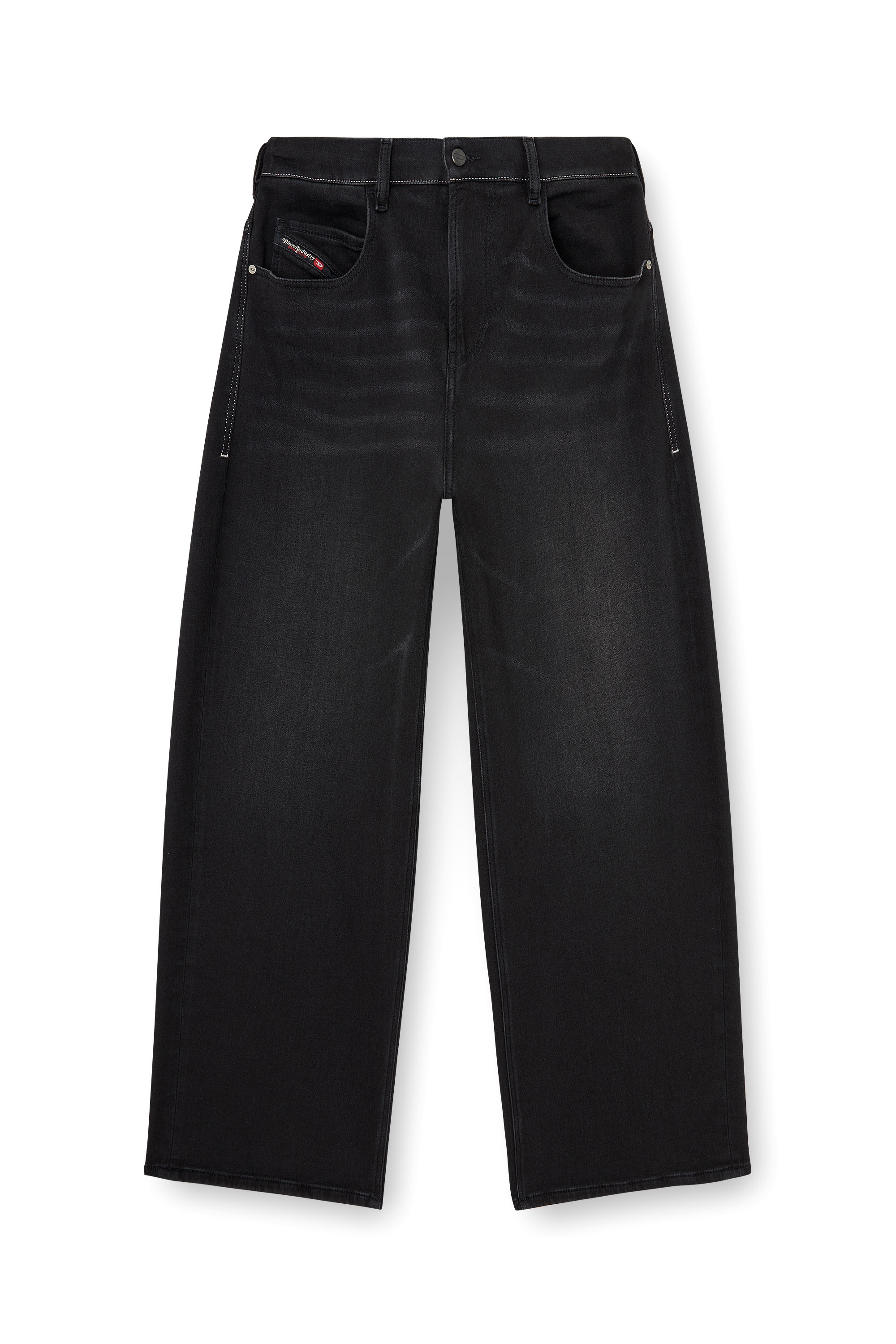 Diesel - Relaxed 2097 D-Enim-M Joggjeans&reg; 09P90 Unisex, Negro/Gris oscuro - 4