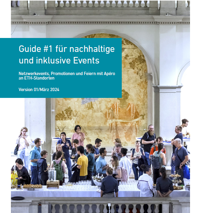 Titelseite des Guides für nachhaltige Events an der ETH