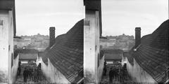A felvétel 1900 előtt készült., 1900, SZTFH Földtani Szolgálatának gyűjteménye, Eötvös Loránd, sztereófotó, kémény, háztető, Fortepan #303333