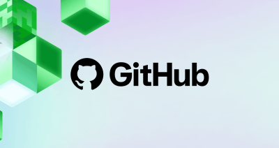 Image featuring the GitHub logo alongside decorative geometric shapes used as branding artwork.