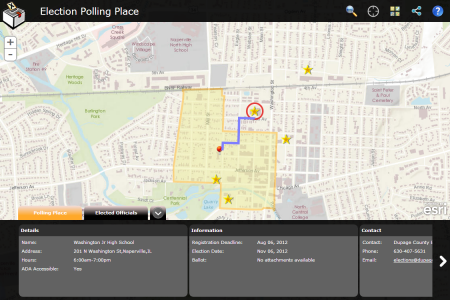 Image of Election Polling Places application