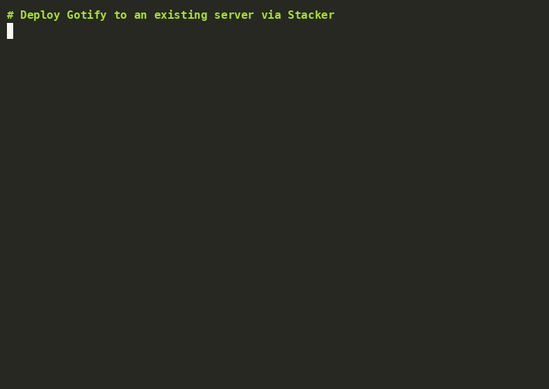 Deploying Gotify with Stacker