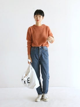 「モヘアニット」｜watanabe.さん（レディース・163cm）の秋コーディネート