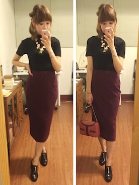 「アイテム（パンプス）」を使った、208さん（レディース・163cm・90代）の秋コーディネート