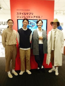 「アイテム（ワンピース/ドレス）」を使った、masachikaさん（メンズ・180cm）の秋コーディネート
