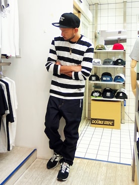 「アイテム（キャップ）」を使った、MA$SAさん（メンズ・173cm・30代）の秋コーディネート