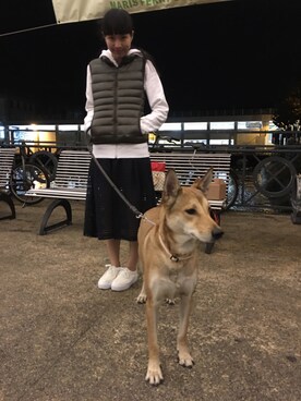 「アイテム（パーカー）」を使った、🐻さん（レディース・270cm）の春コーディネート