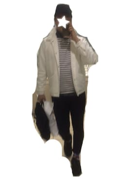 「UNIQLO（ユニクロ）のアイテム（ブルゾン、ホワイト系）」を使った、でぃむさん（メンズ・170cm）の春コーディネート