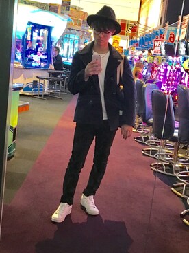 「PONY（ポニー）のアイテム（スニーカー）」を使った、うっちー@プチプラ不可避さん（メンズ・173cm）の冬コーディネート