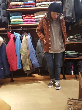 「INVERALLAN（インバーアラン）のアイテム」を使った、yamaayuさん（レディース・151cm）の秋コーディネート