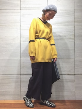 「WHO'S WHO gallery（フーズフーギャラリー）のアイテム」を使った、TOMOMIさん（レディース・168cm）の秋コーディネート