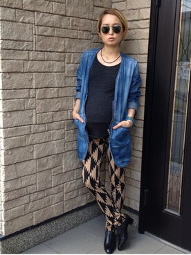 「Ray-Ban（レイバン）のアイテム名不明（メガネ）」を使った、tinyさん（レディース・149cm）の夏コーディネート