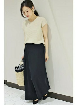 「La TOTALITE（ラトータリテ）のアイテム（パンツ）」を使った、La TOTALITE Ikebukuroさん（レディース・153cm）の春コーディネート