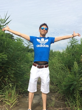 「アイテム（アンダーウェア）」を使った、A.HIROさん（メンズ・176cm）の秋コーディネート