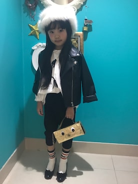 rmurmuさん（キッズ・100cm）の冬コーディネート