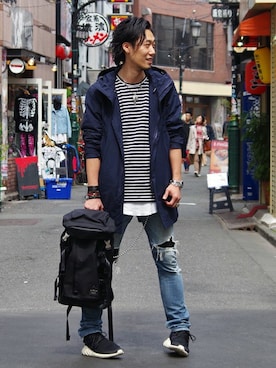 「アイテム（腕時計）」を使った、Fumihito Sekineさん（メンズ・185cm）の春コーディネート