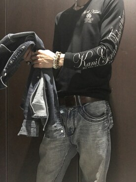 「KARL KANI（カールカナイ）のアイテム（ベルト）」を使った、®️yu_ziさん（メンズ・171cm）の春コーディネート